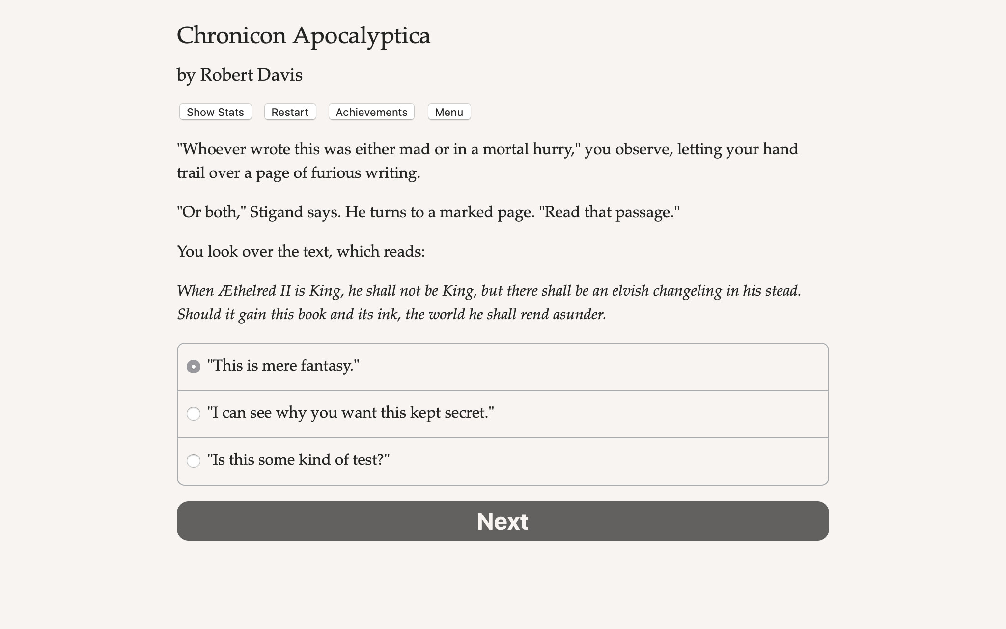 Chronicon Apocalyptica