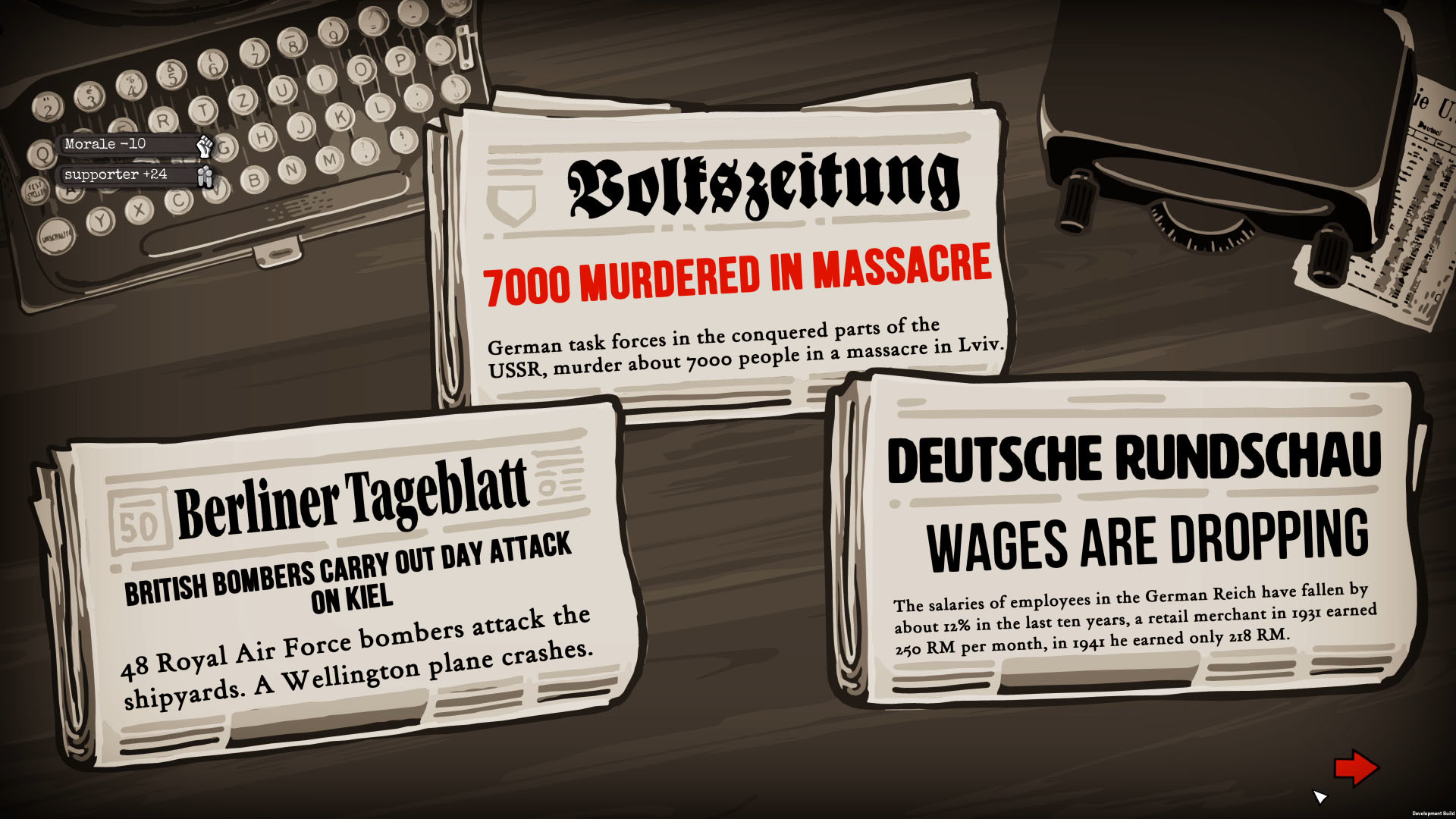 Screenshot de Through the Darkest of Times