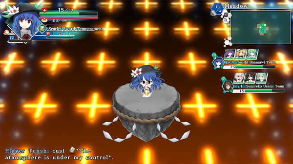 Screenshot z Touhou Genso Wanderer -Lotus Labyrinth R-