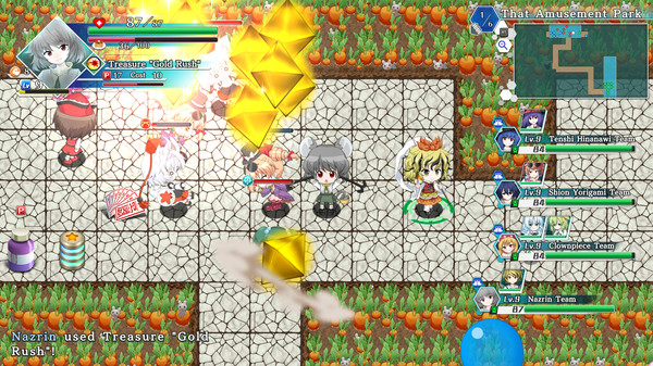Screenshot z Touhou Genso Wanderer -Lotus Labyrinth R-