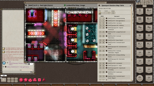 Fantasy Grounds - Meanders Map Pack: Spaceport (Map Pack)