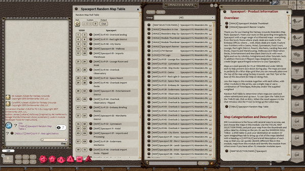 Fantasy Grounds - Meanders Map Pack: Spaceport (Map Pack)