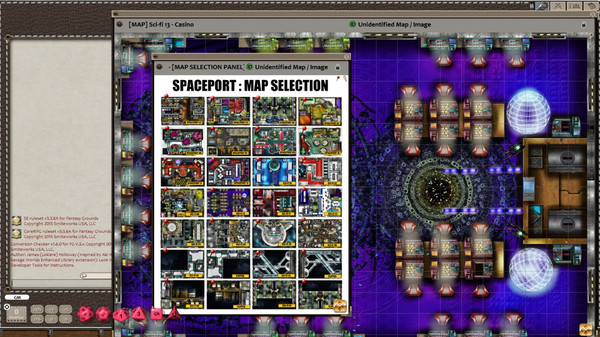 Fantasy Grounds - Meanders Map Pack: Spaceport (Map Pack)