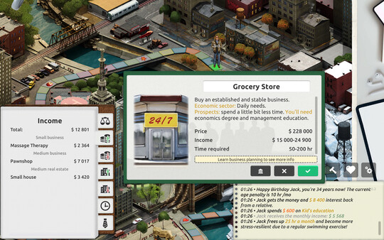 Timeflow – Life Sim Screenshot