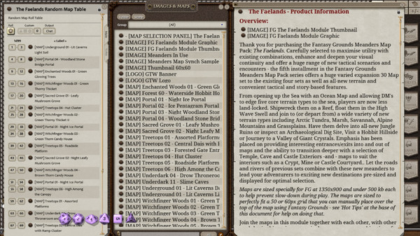 Fantasy Grounds - Meanders Map Pack: The Faelands (Map Pack)