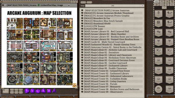 Fantasy Grounds - Meanders Map Pack: Arcane Augurum (Map Pack)
