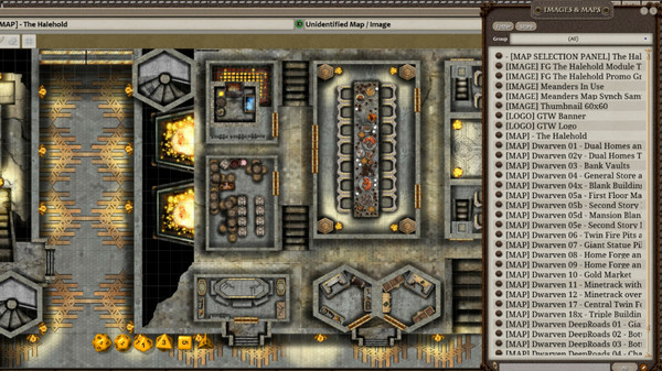 Fantasy Grounds - Meanders Map Pack: The Halehold (Map Pack)