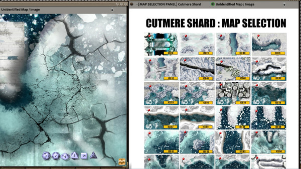 Fantasy Grounds - Meanders Map Pack: Cutmere Shard (Map Pack)