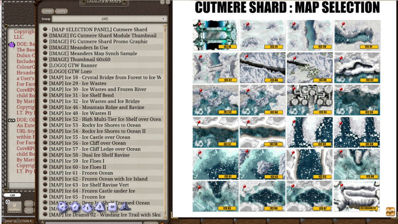 Fantasy Grounds - Meanders Map Pack: Cutmere Shard (Map Pack)のスクリーンショット 1