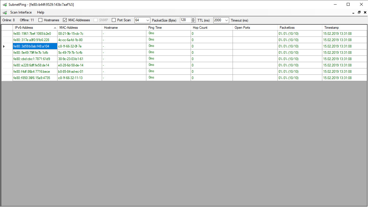#3. SubnetPing (Steam) 由: Dennis Sven Mittmann