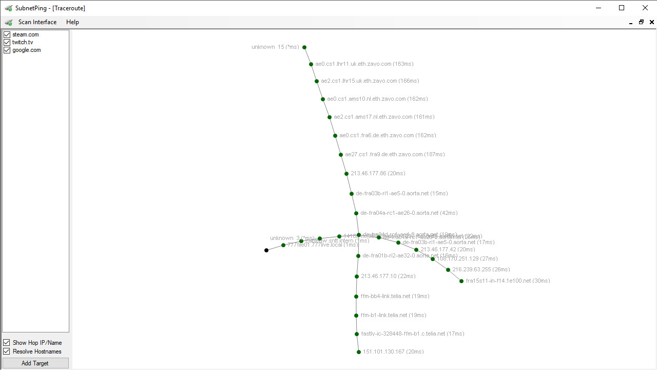 #1. SubnetPing (Steam) 由: Dennis Sven Mittmann