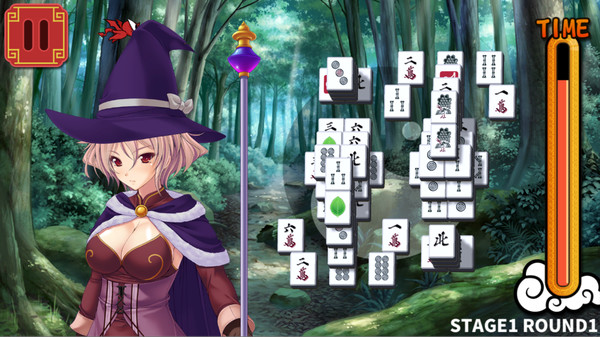 Screenshot z Mahjong Strip Solitaire: Harem Guild Screenshot z Mahjong Strip Solitaire: Harem Guild