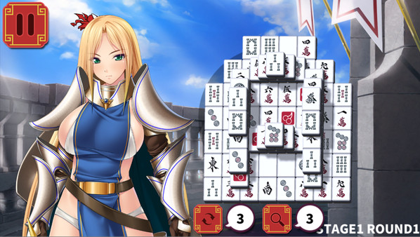 Screenshot z Mahjong Strip Solitaire: Harem Guild Screenshot z Mahjong Strip Solitaire: Harem Guild