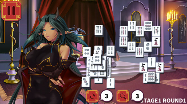 Screenshot z Mahjong Strip Solitaire: Harem Guild Screenshot z Mahjong Strip Solitaire: Harem Guild