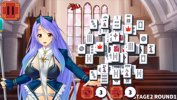 Screenshot z Mahjong Strip Solitaire: Harem Guild Screenshot z Mahjong Strip Solitaire: Harem Guild