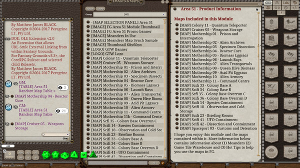 Fantasy Grounds - Meanders Map Pack: Area 51 (Map Pack)