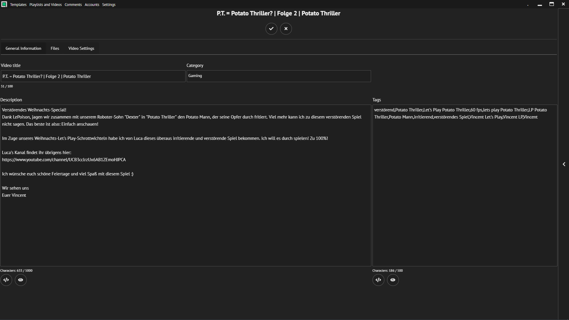 #8. batch (Video Uploader) (Steam) Podle: Project Simple
