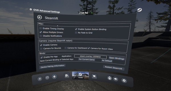 OVR Advanced Settings