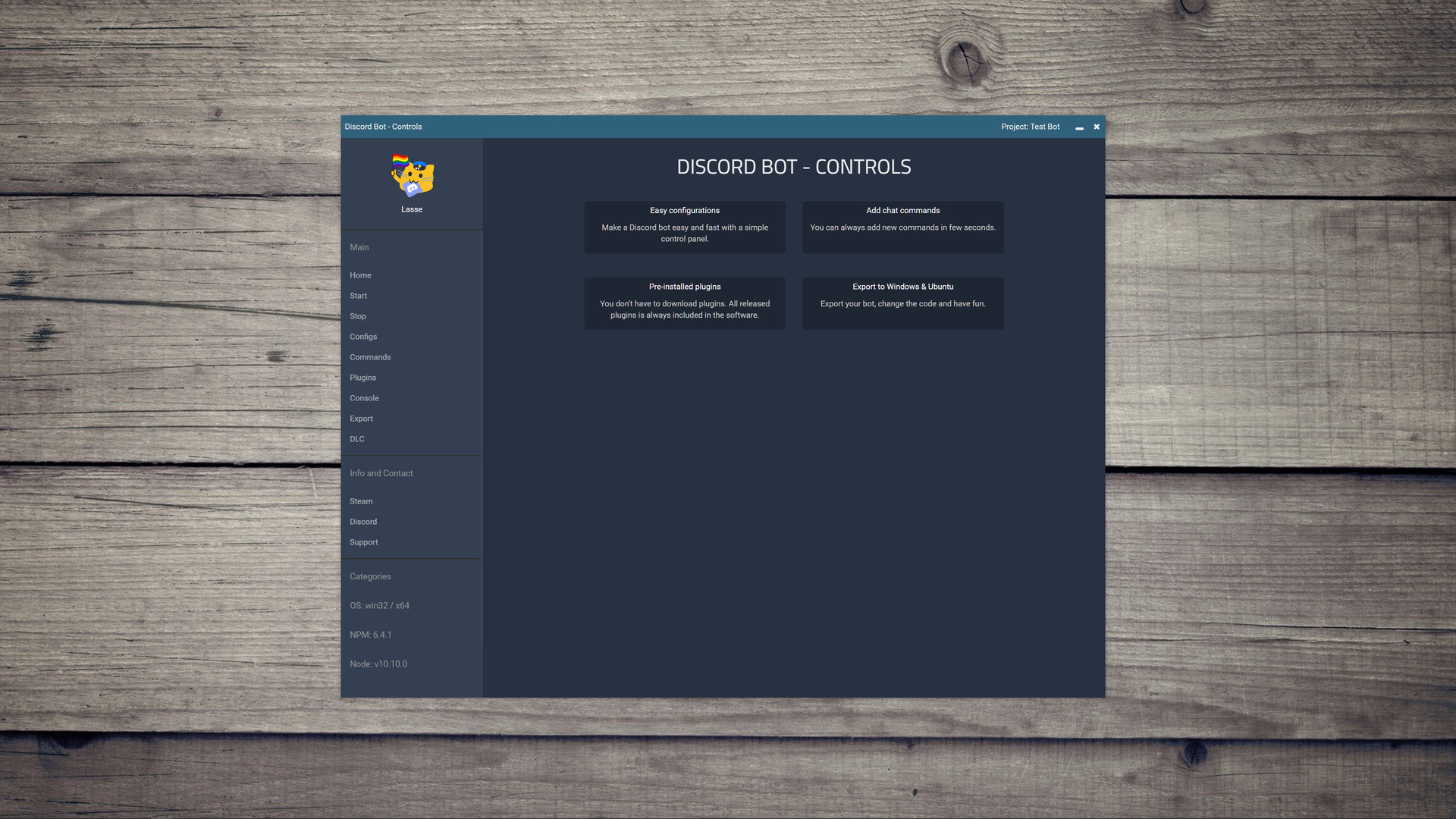 Discord Bot - Controls Featured Screenshot #1