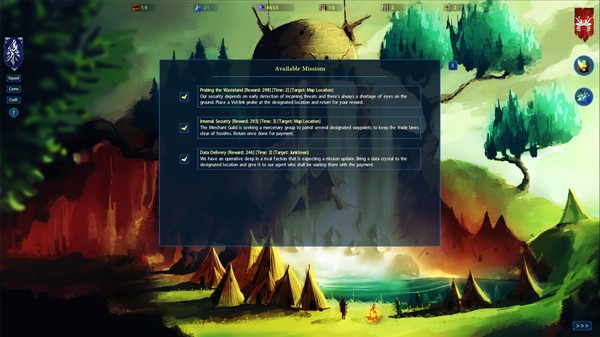 Screenshot z Nomads of the Fallen Star