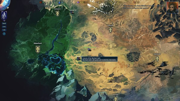 Screenshot z Nomads of the Fallen Star