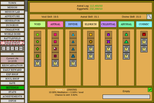 Screenshot z Wizard And Minion Idle