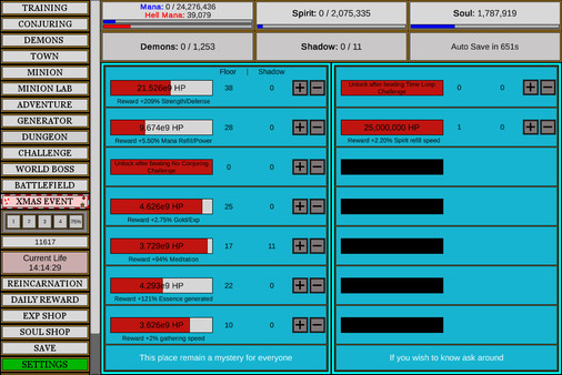 Screenshot z Wizard And Minion Idle