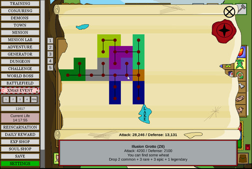 Screenshot z Wizard And Minion Idle