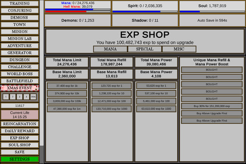 Screenshot z Wizard And Minion Idle