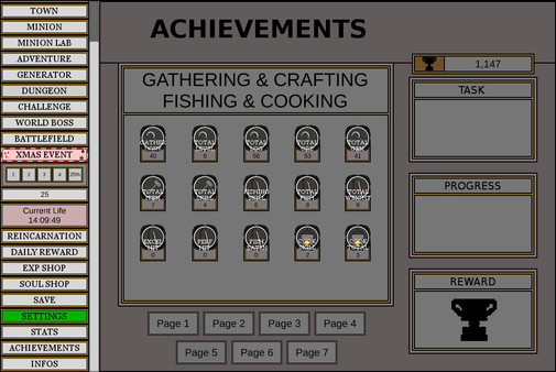 Screenshot z Wizard And Minion Idle