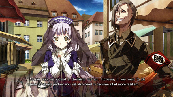 Screenshot z Dies irae ~Interview with Kaziklu Bey~