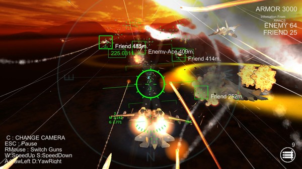 Screenshot z SkyGameChanger-AirCombat II-