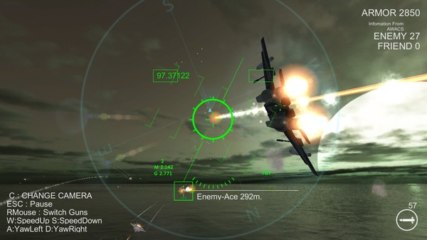Screenshot z SkyGameChanger-AirCombat II-