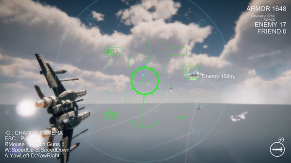 Screenshot z SkyGameChanger-AirCombat II-