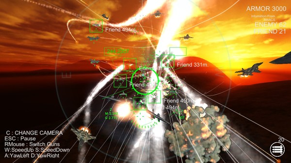 Screenshot z SkyGameChanger-AirCombat II-