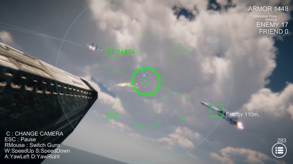 Screenshot z SkyGameChanger-AirCombat II-