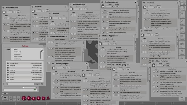 Fantasy Grounds - Monstrous Lairs #12 to #15: Medusas, Aboleth, Lizardfolk, and Bandits (Any Ruleset)
