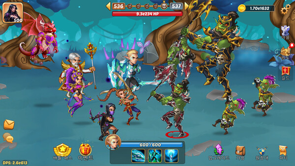 화의석 - 방치 클릭커 온라인 RPG screenshot