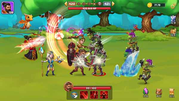 火之石 – 放置点击英雄RPG 截图 3