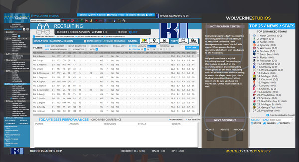 Draft Day Sports: College Basketball 2019 screenshot 6