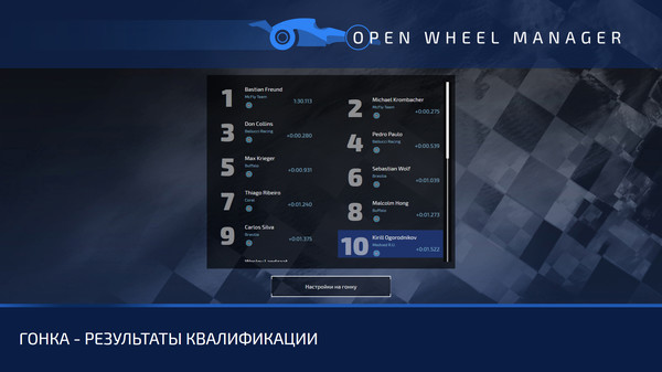 Screenshot z Open Wheel Manager