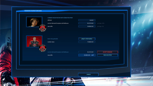 Screenshot z Hockey Manager 20|20