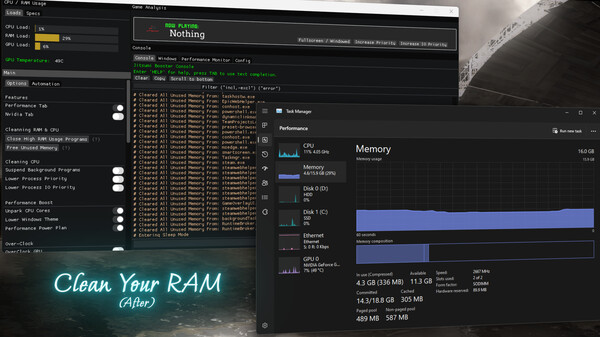 Screenshot z Jitsumi's Game Booster