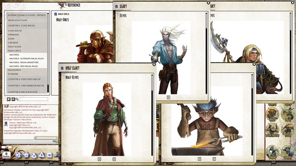 Screenshot z Fantasy Grounds - Pathfinder RPG - Advanced Race Guide (PFRPG)