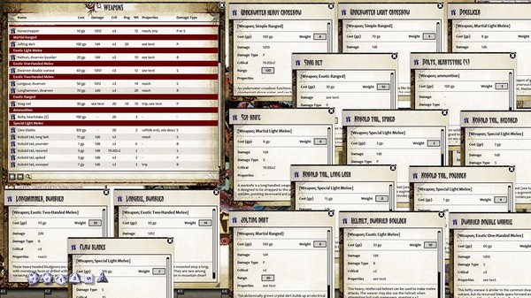 Screenshot z Fantasy Grounds - Pathfinder RPG - Advanced Race Guide (PFRPG)