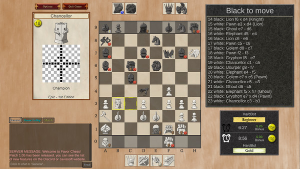 Screenshot z Favor Chess