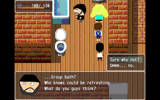 Screenshot z Ellen and the Degenerates RPG