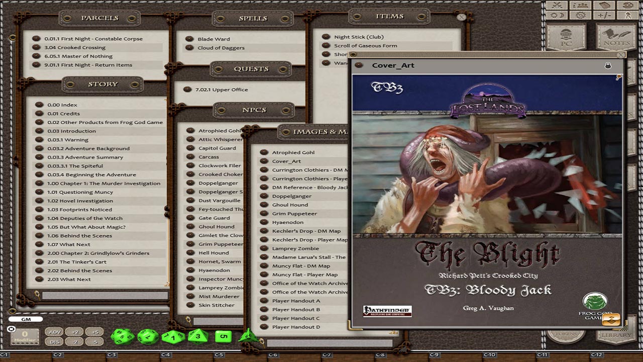 Fantasy Grounds - The Blight: Bloody Jack (5E)のスクリーンショット 1