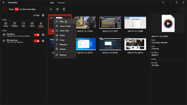 Screenbits - Screen Recorder screenshot 6