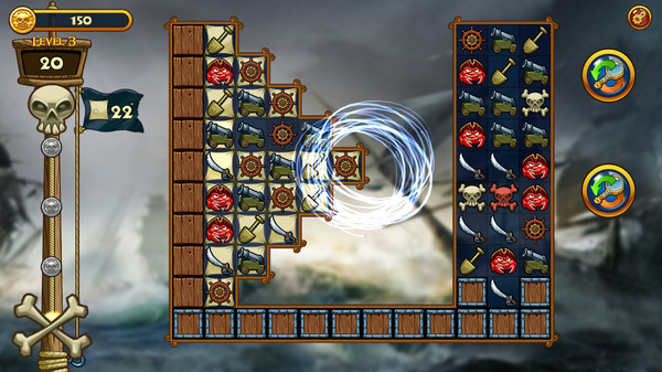 Screenshot z Match Three Pirates! Heir to Davy Jones
